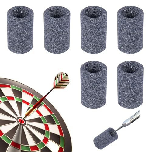 Darts Sharpener Schleifstein Set, 6 Stück Rund Dart Point Spitzer, Dart Spitzen Sharpening Stones Zubehör, Dauerhaft Dartpfeilspitzen Schleifer, Dartpfeile Spitzer für Messer Pfeil Schere von DYMHQ