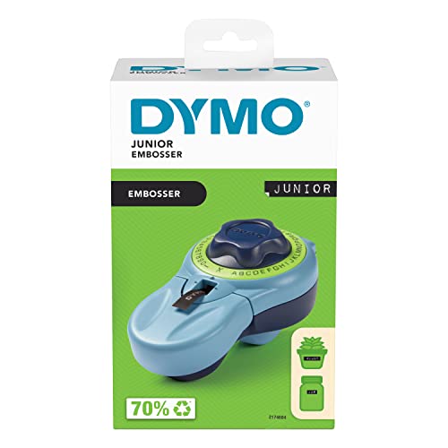 DYMO Junior Etikettenprägegerät | Ergonomisches Beschriftungsgerät für eine komfortable Verwendung durch Erwachsene und Kinder konzipiert | für den Heimbedarf von DYMO