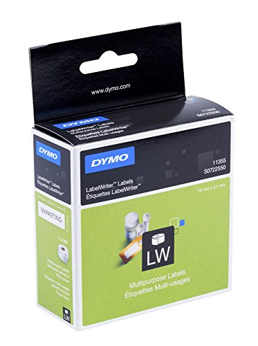 DYMO Vielzweck-Etiketten 11355 / 51 x 19 mm (BxH) für DYMO LabelWriter 300-, 400-, 450-Serie, 4XL von DYMO