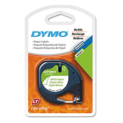 Dymo 10697 1/5,1 cm X 13 'Pearl Weiß LetraTag Refill Papier 2 Zählen von DYMO