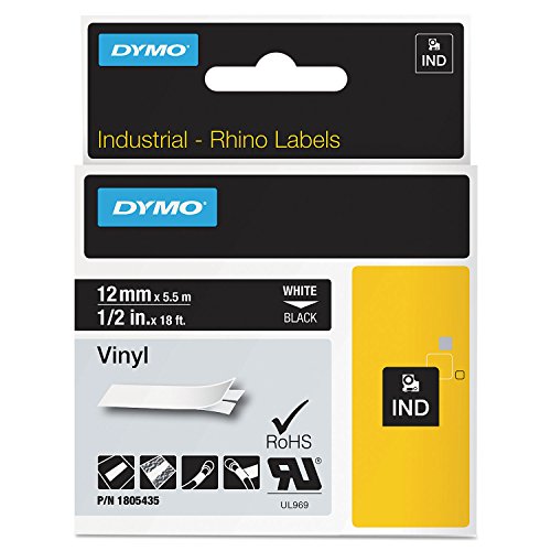 Original Dymo 1805435 /, Premium Nylonband, Schwarz, Weiß von DYMO