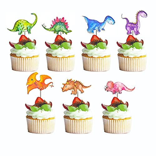 42 Stück Cupcake Party,Dinosaurier Tortendeko,Geburtstagsdeko,für Kinder Geburtstag Party Geburtstag Deko Geburtstagsfeier von DYOUen