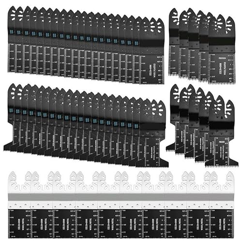 Oszillierende Sägeblätter Sägeblätter for Holzschneiden Hybrid-Oszillierende Sägeblätter Multifunktions-Schnellspann-Sägeblätter Oszillierende Sägeblatt-Sets for Holz, Gips, Kunststoff und Kunststoffr von DYUES-SDOEMVIEN