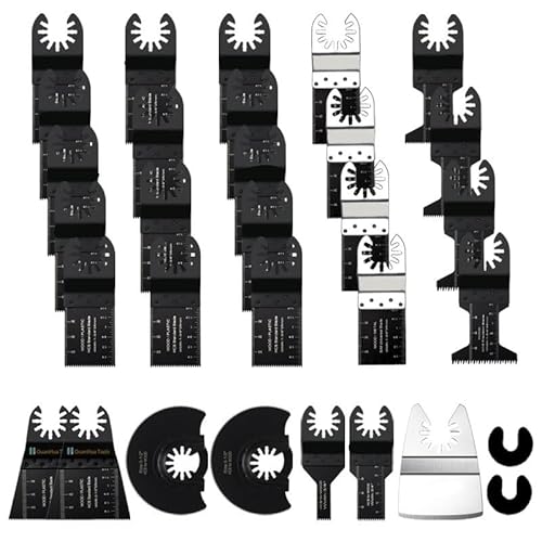 Oszillierende Sägeblätter Sägeblätter for Holzschneiden Hybrid-Oszillierende Sägeblätter Multifunktions-Schnellspann-Sägeblätter Oszillierende Sägeblatt-Sets for Holz, Gips, Kunststoff und Kunststoffr von DYUES-SDOEMVIEN