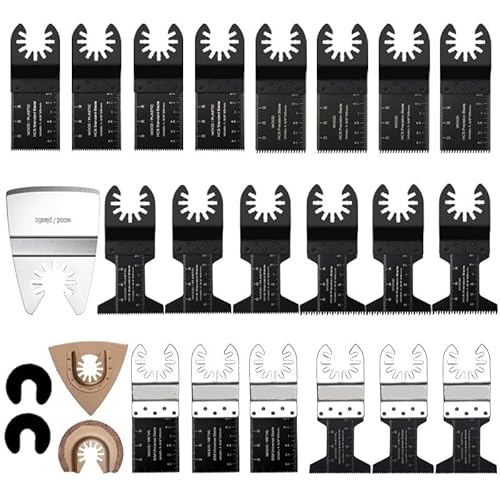 Oszillierende Sägeblätter Sägeblätter for Holzschneiden Hybrid-Oszillierende Sägeblätter Multifunktions-Schnellspann-Sägeblätter Oszillierende Sägeblatt-Sets for Holz, Gips, Kunststoff und Kunststoffr von DYUES-SDOEMVIEN