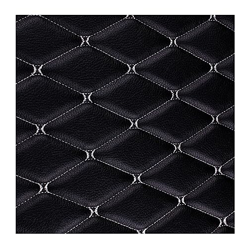 Kunstleder PVC Gesteppt Kaschiert Leder Kunstleder Polsterstoff Gesteppt Kaschiert Meterware Dekostoff Für Schrank Ledertasche Autositz Sofa Möbel Repara(Black 1,1.6X10m) von DYYEUAVT