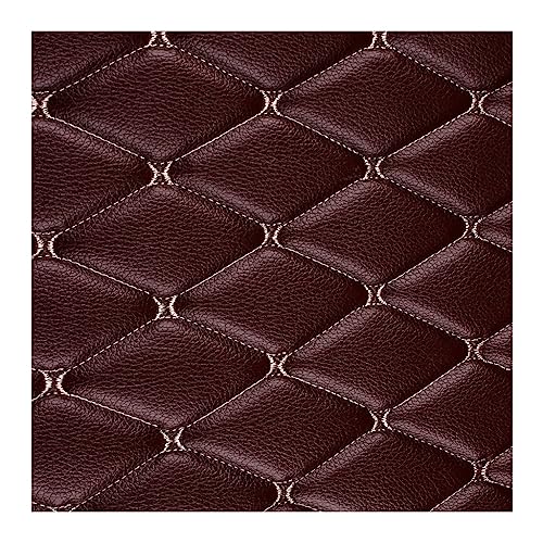 Kunstleder PVC Gesteppt Kaschiert Leder Kunstleder Polsterstoff Gesteppt Kaschiert Meterware Dekostoff Für Schrank Ledertasche Autositz Sofa Möbel Repara(Brown,1.6X10m) von DYYEUAVT