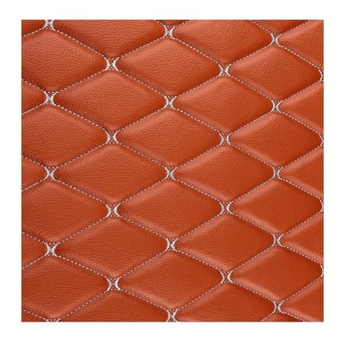 Kunstleder Polsterstoff Kaschiert Meterware MöBelstoff FüR SäMtliche Polsterarbeiten, Autos, Boote,Dekorationen 160 Cm (1.6×1m/5.25x3.28ft)(Oranje,1.6X1m) von DYYEUAVT