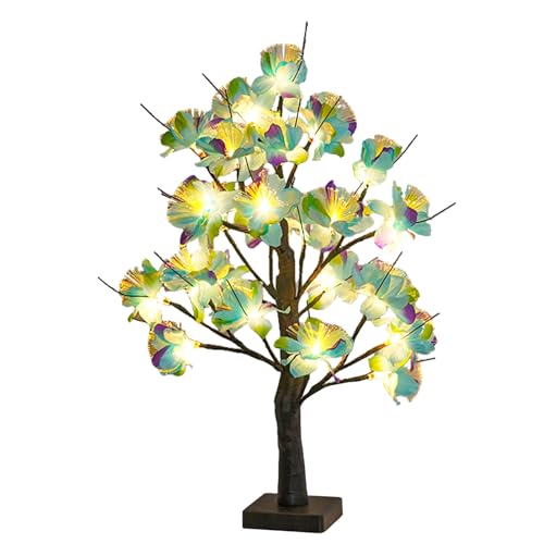 Lichterbaum Innen LED Baum Lichter Frühlingsdeko,Baumbeleuchtung Innen Schmetterling Baum Lampe Dekolampe Stimmungslicht,Lichterkette Innen Dekobaum für Hochzeit Party Wohnzimmer Deko (04) von DZAY