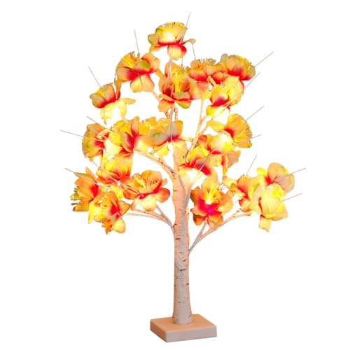 Lichterbaum Innen LED Baum Lichter Frühlingsdeko,Baumbeleuchtung Innen Schmetterling Baum Lampe Dekolampe Stimmungslicht,Lichterkette Innen Dekobaum für Hochzeit Party Wohnzimmer Deko (05) von DZAY