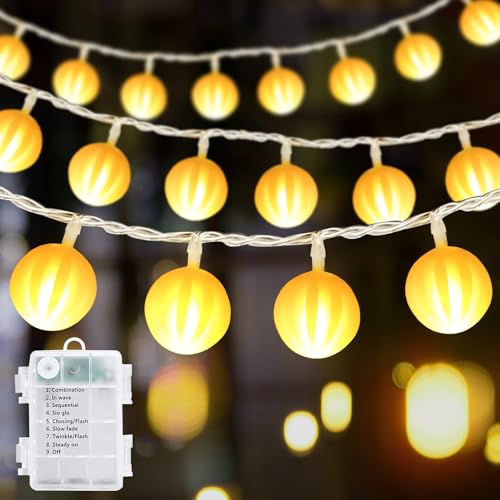 Lichterkette Außen Batteriebetrieben,10M 80 LED Kugel Camping Lichterkette mit 8 Modi IP65 Wasserdichte,Tragbare Lichterkette für Außenbereich Lichterketten für Terrasse,Hochzeit,Party Garten Deko von DZAY