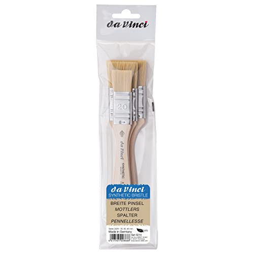 Da Vinci Pinsel-Set Breite Pinsel Synthetic Bristle, 20, 30, 40mm von DA VINCI