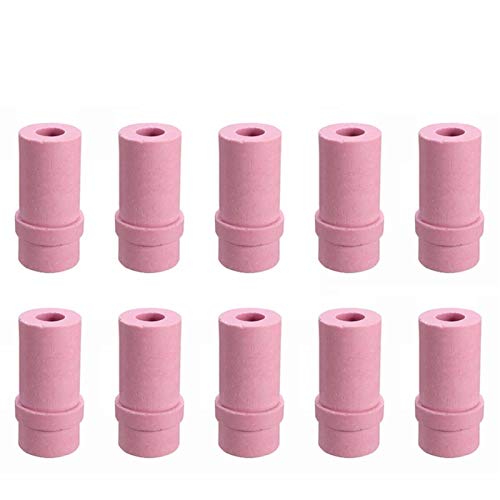 10Pcs Airliner Düsen Keramik Düsenspitzen 5mm 6mm 7mm Air Syphon Sandstrahlpistole Düse (Color : 6mm) von DaJiKan