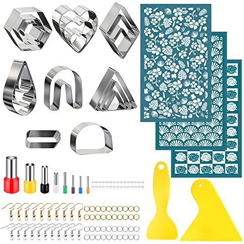 112-teiliges Modelliermassen-Ausstecher-Set, DaKuan Siebdruck für Polymerton, Modelliermassen-Ausstecher, Werkzeuge für die Herstellung von Ohrringen und Bastelarbeiten von DaKuan