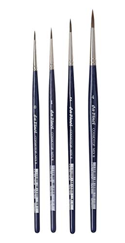 da Vinci CosmoTop Serie 5530 Mix B Pinsel, rund, Synthetik/Naturmix - Pinsel-4er Set , no. 0, 1, 2, 4. Made in Germany von DaVinci ESPACE BEAUX ARTS