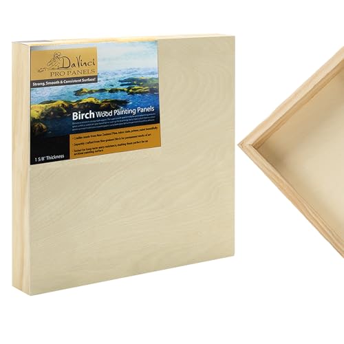 DaVinci Elementen Eltern – Asst 12x12" Birch Wood 1-5/8" Painting Panel von DaVinci Wood Panel