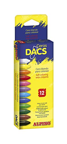 DACS Wachsmalstifte DA050290, bunt, 12 Stück (1er Pack) von Dacs