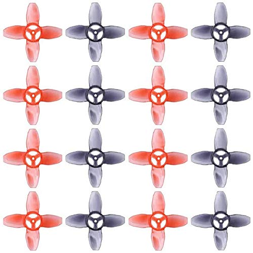 Dacvgog 16 StüCk für Avan Tinyhawk Turtlemode Propeller 40 Mm 4-Blatt 1,5 Mm Loch, für 0802 Motor Indoor FPV von Dacvgog