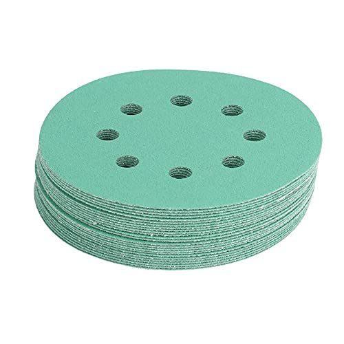 Dacvgog 25 Stück Anti Clog 125 mm Schleifpapier 5 Schleifscheibe nass und trocken und Loop Schleifwerkzeuge mit Grits 120 von Dacvgog