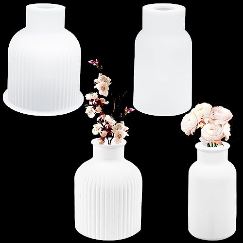 2 Stücke Vase Silikonform Raysin Aufbewahrungsflaschenform DIY Vase Gießformen Blumenvase Silikonformen Handgefertigte Silikonform Epoxidharz Formen Moulds Zur Herstellung von Vasen von Dadabig