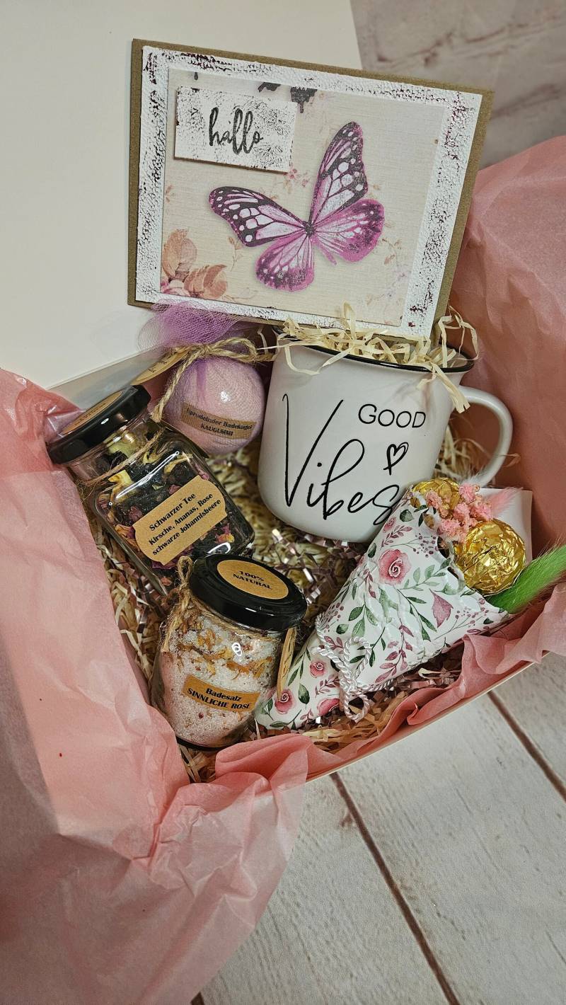 Handgemachte Wellness-Geschenkbox - Entspannungsgeschenke Für Jeden Anlass | Diy Spa Set Geschenk Freunde & Familie Geschenkset von DagmarasCreations