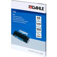 100 DAHLE Laminierfolien glänzend für A4 80 micron von Dahle