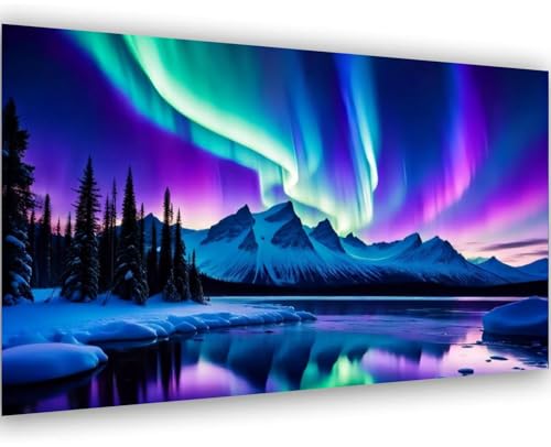 Aurora 5D Diamond Painting 30x60cm Groß Diamond Painting Erwachsener Aurora Diamant Painting Bilder Aurora Diamond Painting Set für erwachsene Anfängerals Geschenke und Dekoration von Daisen Art