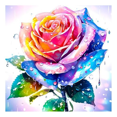 Daisen Art Diamant Painting Bilder - Diamond Painting Rosen, Diamond Painting Blumen, Diamond Painting Erwachsene für Geschenk und Zuhause Wanddekoration 30x30cm von Daisen Art