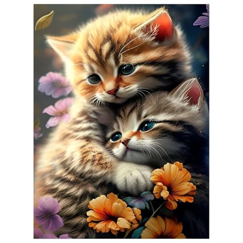 Daisen Art Diamond Painting Katze - Diamant Painting Bilder, Diamond Painting Erwachsene Tiere für Geschenk und Zuhause Wanddekoration 30x40cm von Daisen Art