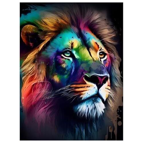 Daisen Art Diamond Painting Löwe - Diamant Painting Bilder, Diamond Painting Erwachsene Set Tiere für Geschenk und Zuhause Wanddekoration 30x40cm von Daisen Art