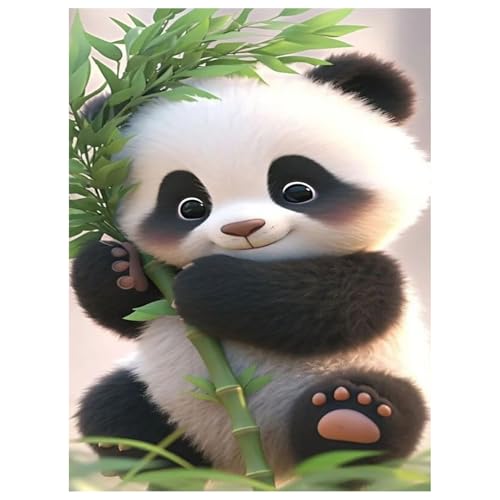 Daisen Art Diamond Painting Panda - Diamant Painting Bilder, Diamond Painting Erwachsene Tiere für Geschenk und Zuhause Wanddekoration 30x40cm von Daisen Art