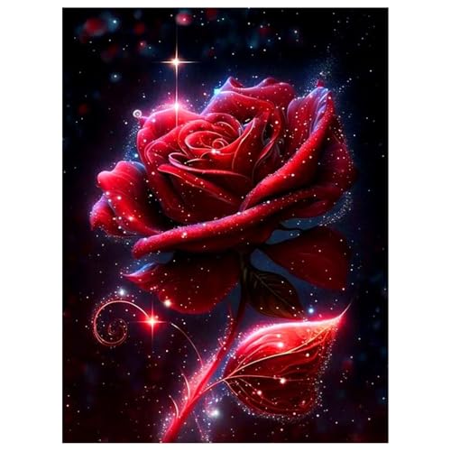 Daisen Art Diamond Painting Rosen - Diamant Painting Bilder, Diamond Painting Erwachsene Blumen für Geschenk und Zuhause Wanddekoration 30x40cm von Daisen Art