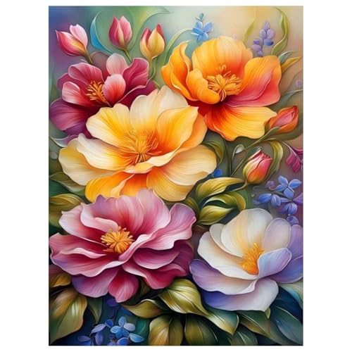 Diamant Painting Bilder - Diamond Painting Blumen, Diamond Painting Set, Diamond Painting Erwachsene für Geschenk und Zuhause Wanddekoration 30x40cm von Daisen Art