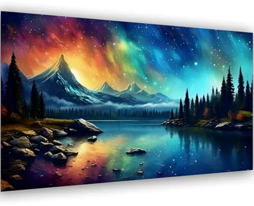 Diamond Painting Erwachsene 30x60 cm Aurora Diamant Painting Bilder Groß Diamond Painting Set Aurora 5D Diamond Painting Bilder für Erwachsene Anfänger für Wanddekoration von Daisen Art