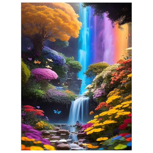 Diamond Painting Erwachsene Landschaft - Diamant Painting Bilder, Diamond Painting Natur Wasserfall für Geschenk und Zuhause Wanddekoration 30x40cm von Daisen Art