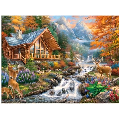 Malen Nach Zahlen, Paint by Numbers Adult Landschaft, Malen Nach Zahlen Erwachsene Landschaft für Home Decor, Rahmenlos 40x30cm von Daisen Art