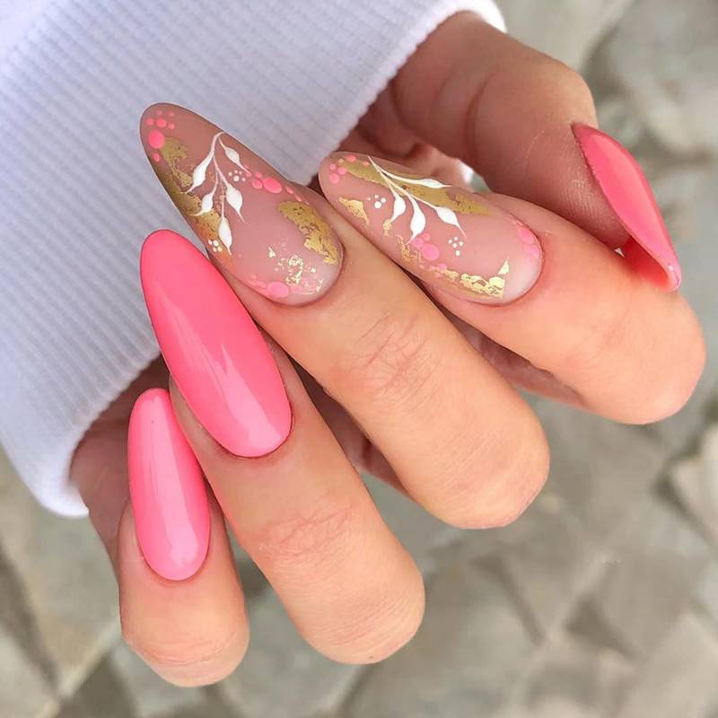 24 Stück Mix Größe Blume Strass Kurze Presse Auf Nagel Set Mit Kostenlosem Kleber Für Frauen von DaisyNailArt