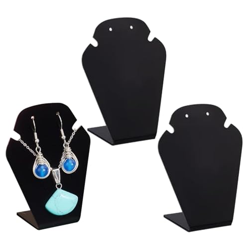 Halsketten- und Ohrring-Präsentationsständer | schwarzer Acryl-Ohrring-Präsentationshalter, Vitrinen-Ohrring-Anhänger von Dalchana