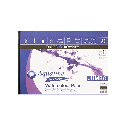 Aquafine WC Texture Pad A3 300G 50SH von Daler Rowney