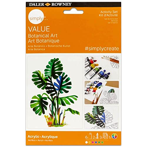 DALER-ROWNEY Simply Value Activity Set, Acrylfarben, Botanik, Malset von Daler Rowney