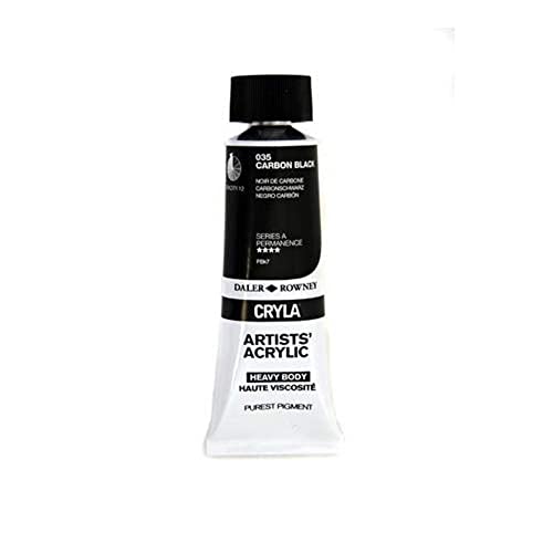 DR ADACRY75035 Cayla Acrylfarbe, Schwarz (Carbon Black), 75 ml von Daler Rowney