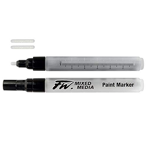 Daler Rowney : FW Mixed Media Paint Marker : Round 1-2mm : Pack of 2 & Nibs von Daler Rowney