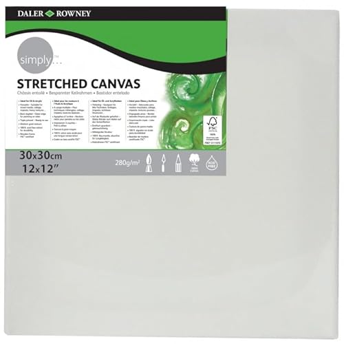 Daler Rowney 514083030 - Simply Canvas, 30 x 30 cm von Daler Rowney