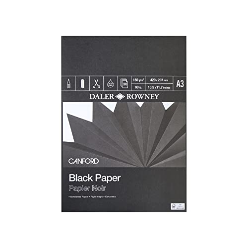 Daler-Rowney Canford Zeichenblock, A3, Schwarz von Daler Rowney