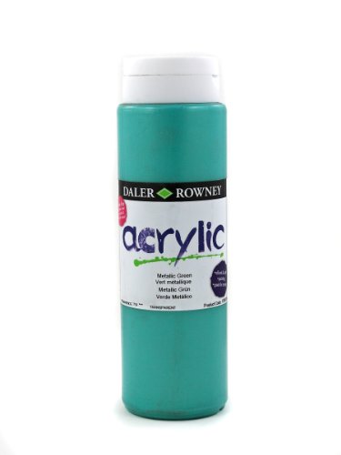 Daler Rowney DR123500719 Acrylfarbe, 500 ml, metallisches Grün von Daler Rowney