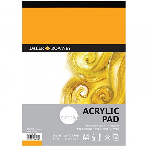 Daler Rowney Einfach 115lb Acrlic Pad A4 von Daler Rowney