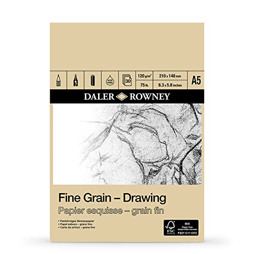 Daler Rowney Fine Grain Klebeblock, Papier von Daler Rowney