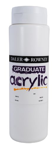 Daler-Rowney Graduate Acrylfarbe, 1-l-Flasche, Weiß von Daler Rowney