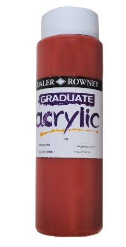 Daler-Rowney Graduate Acrylfarbe, 500-Ml-Flasche, Venezianisch Rot von Daler Rowney