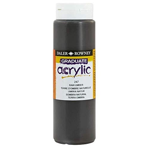 Daler - Rowney Graduate Acrylfarbe, 500 ml, Umbrabraun von Daler Rowney